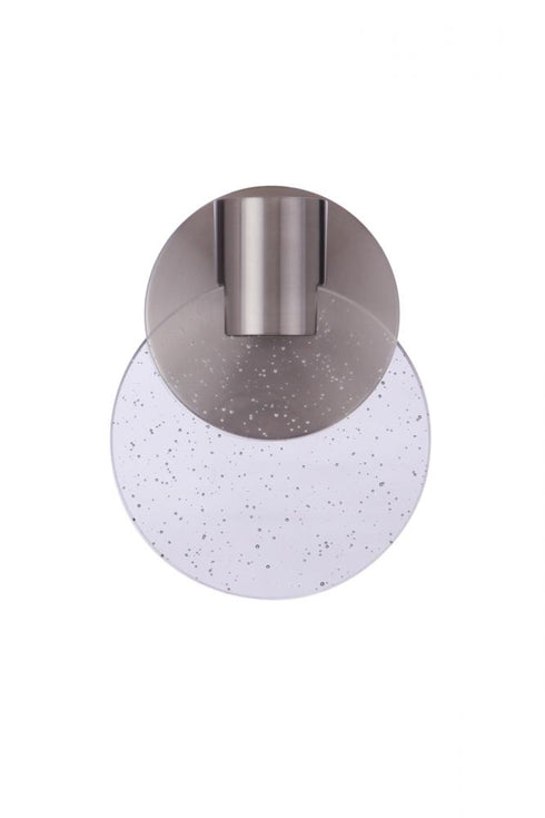 Craftmade Glisten 1 Light LED Wall Sconce in Brushed Polished Nickel Model: 15106BNK-LED