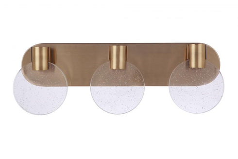 Craftmade Glisten 3 Light LED Vanity in Brushed Polished Nickel Model: 15122BNK-LED