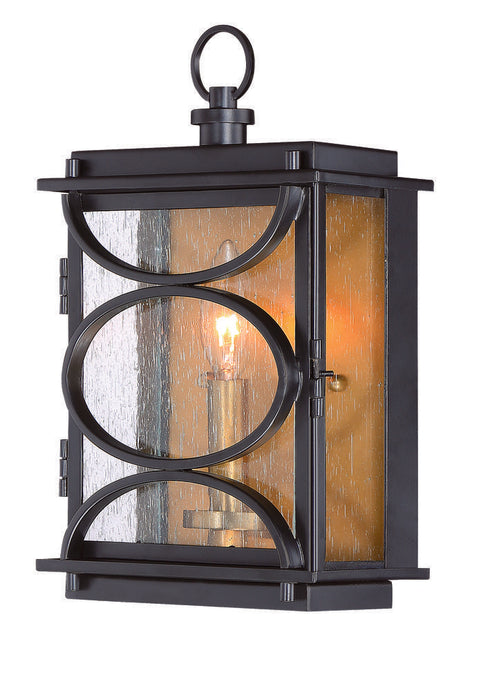 Craftmade Hamilton 1 Light Small Outdoor Wall Mount in Midnigh Patina Aged Brass Finish Model: ZA1902-MNPAB