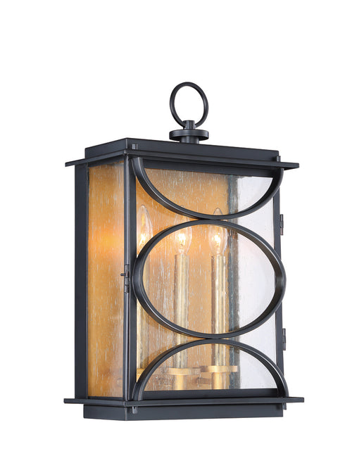 Craftmade Hamilton 3 Light Large Outdoor Wall Mount in Midnigh Patina Aged Brass Finish Model: ZA1922-MNPAB