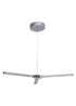 Craftmade Horizon 3 Light 3 Arm LED Chandelier in Chrome Finish Model: 45623-CH-LED