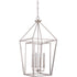 Craftmade Hudson 4 Light Large Foyer in Polished Nickel Model: 45835-PLN