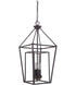 Craftmade Hudson 4 Light Small Foyer in Oiled Bronze Model: 45834-OB