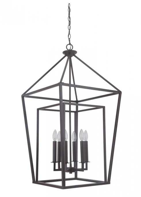 Craftmade Hudson 6 Light Foyer in Oiled Bronze Model: 45836-OB