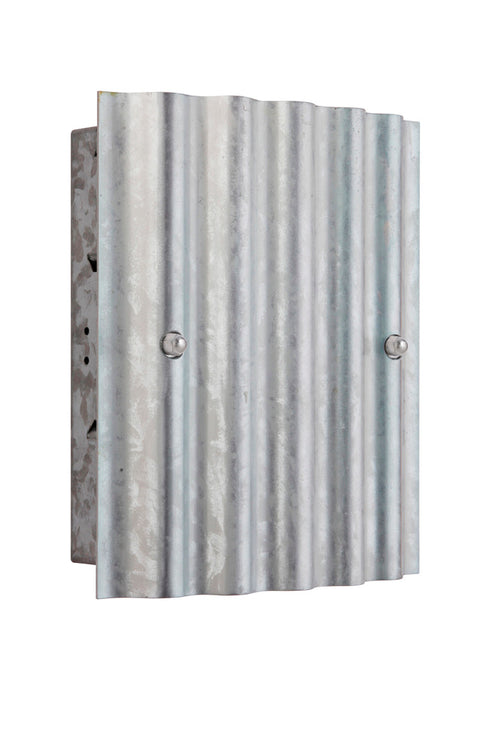 Craftmade Illuminated Chime 1 Light LED Corrugated Steel in Galvanized Steel Finish Model: ICH1730-GV