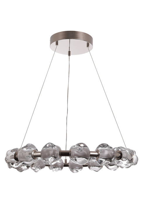 Craftmade Jackie 15 Light LED Round Chandelier in Polished Nickel Finish Model: 59415-PLN-LED