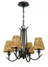 Craftmade Kokomo 4 Light Chandelier in Aged Bronze Brushed Model: 58324-ABZ