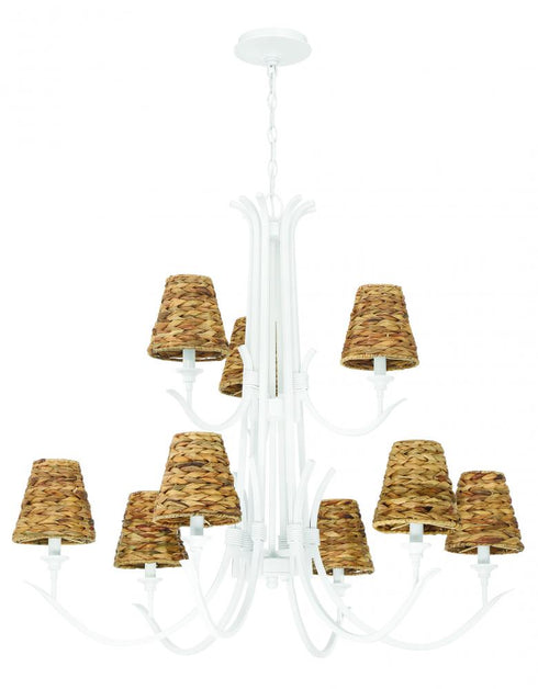Craftmade Kokomo 9 Light Chandelier in Aged Bronze Brushed Model: 58329-ABZ