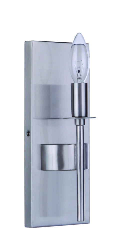 Craftmade Larrson 1 Light Wall Sconce in Brushed Polished Nickel Model: 54361-BNK
