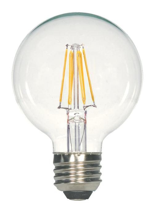 Craftmade LED Bulbs 4.72 Inch M.O.L. Clear LED G25 E26 8W Dimmable 2700K Model: 9651