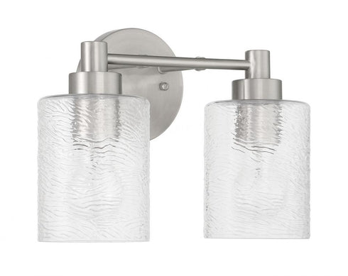 Craftmade Lyndsey 2 Light Vanity in Brushed Polished Nickel Model: 60202-BNK
