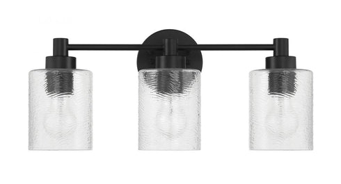 Craftmade Lyndsey 3 Light Vanity in Flat Black Model: 60203-FB