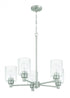 Craftmade Lyndsey 5 Light Chandelier in Brushed Polished Nickel Model: 60225-BNK