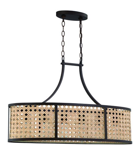 Craftmade Malaya 6 Light Island in Aged Bronze Brushed Model: 54576-ABZ