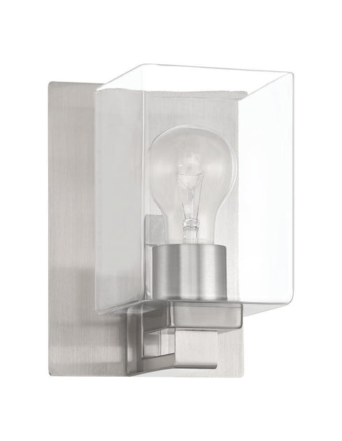Craftmade McClane 1 Light Wall Sconce in Brushed Polished Nickel Model: 18506BNK1