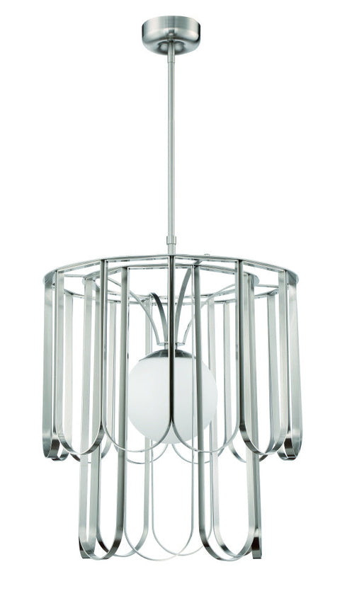 Craftmade Melody 1 Light Pendant in Brushed Polished Nickel Model: 54991-BNK