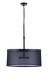 Craftmade Mesh 4 Light Pendant in Flat Black Model: 58994-FB