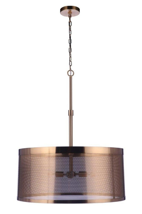 Craftmade Mesh 4 Light Pendant in Flat Black Model: 58994-FB