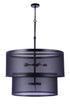 Craftmade Mesh 9 Light Pendant in Flat Black Model: 58999-FB