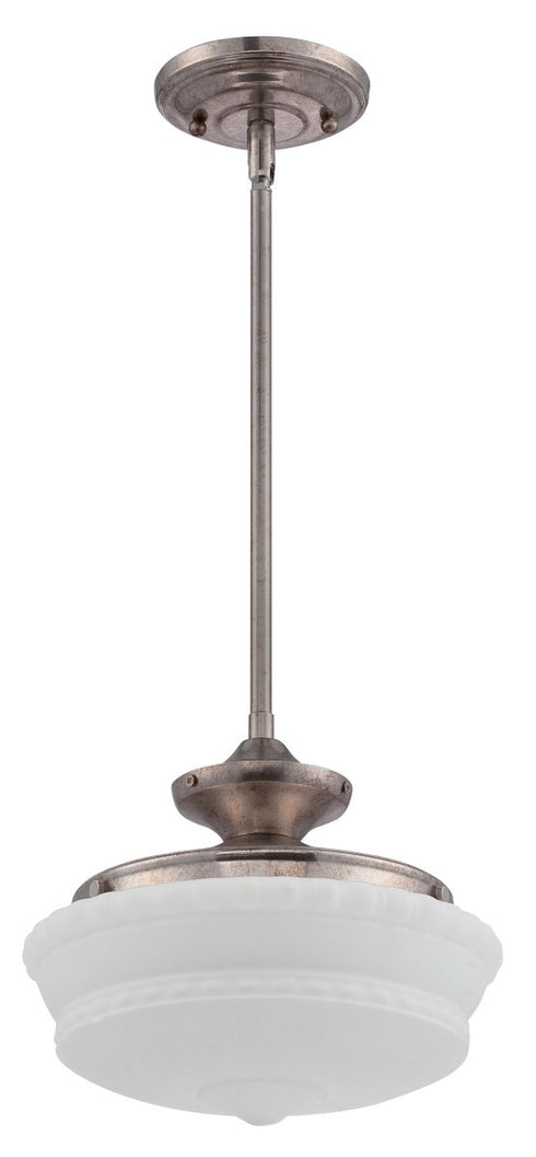 Craftmade Monroe Bowl Light Ki Convertible Pendant in Tarnished Silver Finish Model: MNRLK-TS-LED