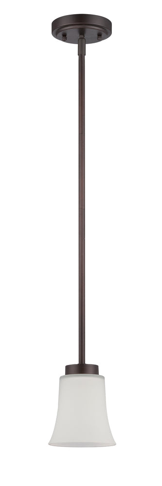 Craftmade Northlake 1 Light Mini Pendant in Aged Bronze Brushed Finish Model: 38391-ABZ