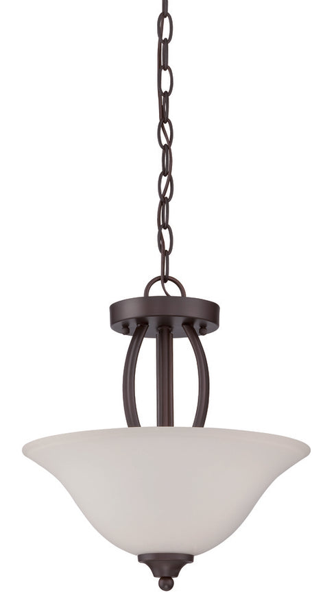 Craftmade Northlake 2 Light Semiflush in Aged Bronze Brushed Finish Model: 38352-ABZ