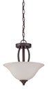 Craftmade Northlake 2 Light Semiflush in Aged Bronze Brushed Finish Model: 38352-ABZ