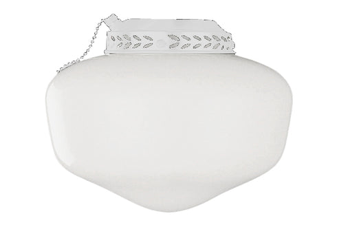 Craftmade Opal Schoolhouse Light Kit With 1x13w CFL in White Finish Model: ELK1WW