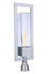 Craftmade Perimeter 1 Light Large Outdoor Post Mount in Satin Aluminum Model: ZA4025-SA