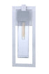 Craftmade Perimeter 1 Light Large Outdoor Wall Lantern in Satin Aluminum Model: ZA4024-SA
