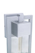 Craftmade Perimeter 1 Light Large Outdoor Wall Lantern in Satin Aluminum Model: ZA4024-SA