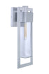 Craftmade Perimeter 1 Light Large Outdoor Wall Lantern in Satin Aluminum Model: ZA4024-SA