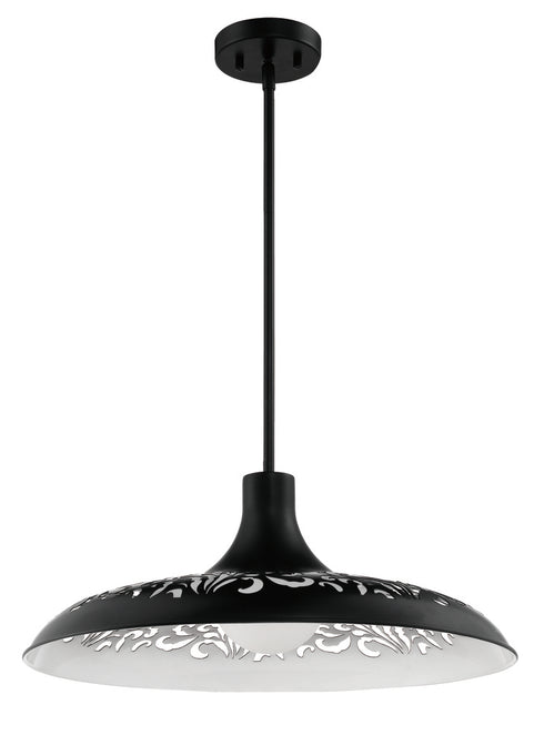Craftmade Pocco 1 Light Pendant in Flat Black Model: P965FB1