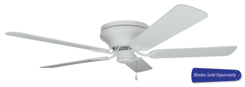 Craftmade Pro Flushmount 52 Inch Hugger Ceiling Fan Blade Options in White Finish Model: PFC52W
