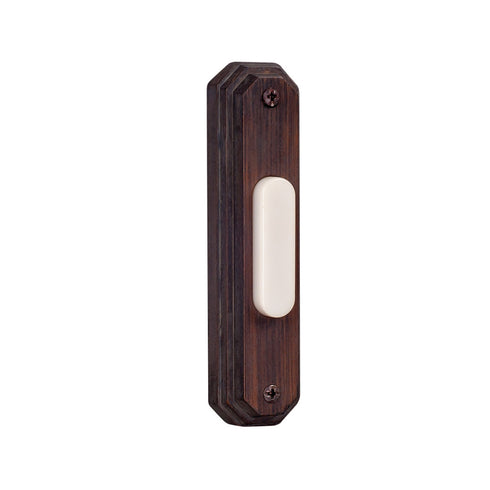 Craftmade Push Button-Surface Mount Surface Mount Octagon Lighted Push Button in Rustic Brick Model: BSOCT-RB