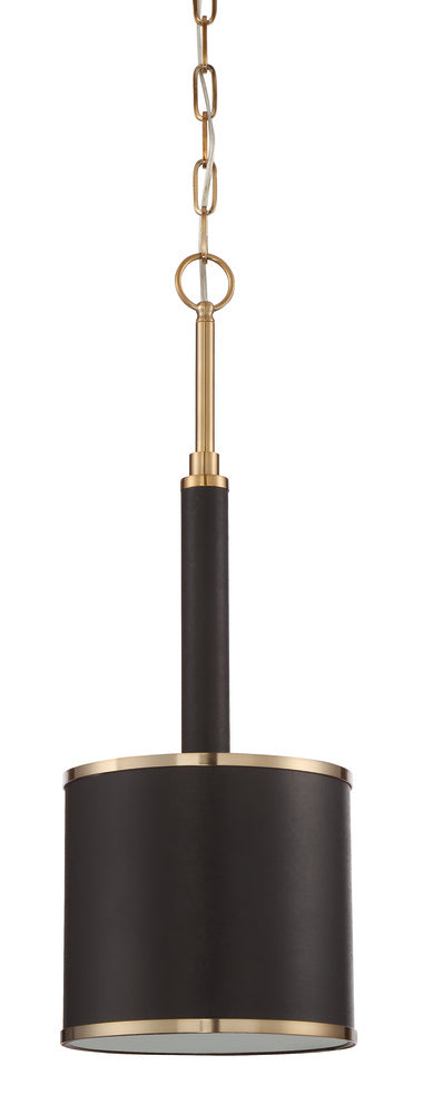 Craftmade Quinn 1 Light Mini Pendant in Satin Brass Finish Model: 48891-SB