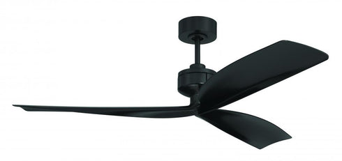 Craftmade Rafiki 52 Inch Ceiling Fan With Blades & No Light Kit Damp Rated in Flat Black Finish Model: RFK52FB3
