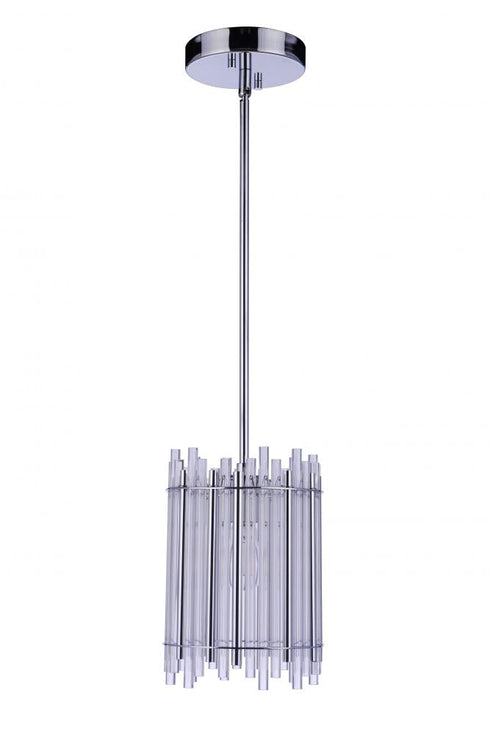 Craftmade Reveal 1 Light Pendant in Chrome Model: 59291-CH