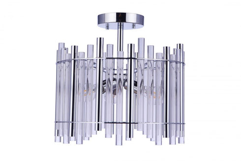 Craftmade Reveal 3 Light Semi Flush in Chrome Model: 59253-CH