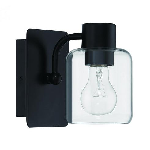 Craftmade Rori 1 Light Wall Sconce in Flat Black Model: 17705FB1