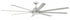 Craftmade Rush 84 84 Inch Rush in Flat Black With in Flat Black Blades Model: RSH84FB8