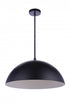 Craftmade Sculptural Statement Pendants 23.25 Inch Diameter Sculptural Statement Dome Pendant in Flat Black Model: P1000FB-LED