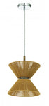 Craftmade Serena 1 Light Pendant in Chrome Walnut in Chrome / Walnut Finish Model: 58591-CHWAL