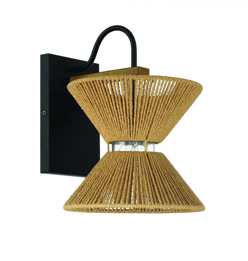 Craftmade Serena 1 Light Wall Sconce in Chrome Walnut in Chrome / Walnut Finish Model: 58561-CHWAL