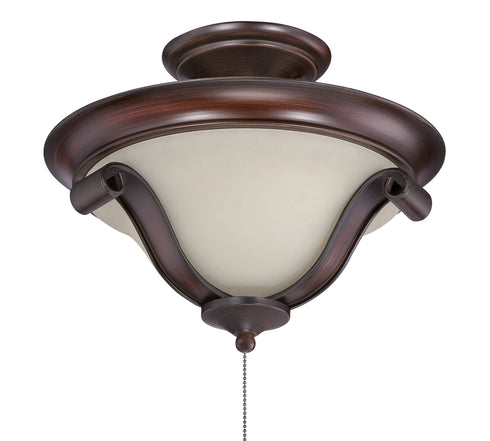 Craftmade Seville 2 Light Semiflush Convertible in Spanish Bronze Finish Model: SELK-SPZ