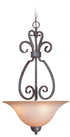 Craftmade Sheridan 3 Light Inverted Pendant in Forged Metal Finish Model: 22023-FM