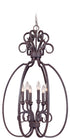 Craftmade Sheridan 6 Light Cage Foyer in Forged Metal Finish Model: 22036-FM