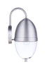 Craftmade Sivo 1 Light Medium Outdoor Wall Lantern in Satin Aluminum Model: ZA3524-SA