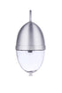 Craftmade Sivo 1 Light Medium Outdoor Wall Lantern in Satin Aluminum Model: ZA3524-SA
