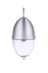 Craftmade Sivo 1 Light Medium Outdoor Wall Lantern in Satin Aluminum Model: ZA3524-SA